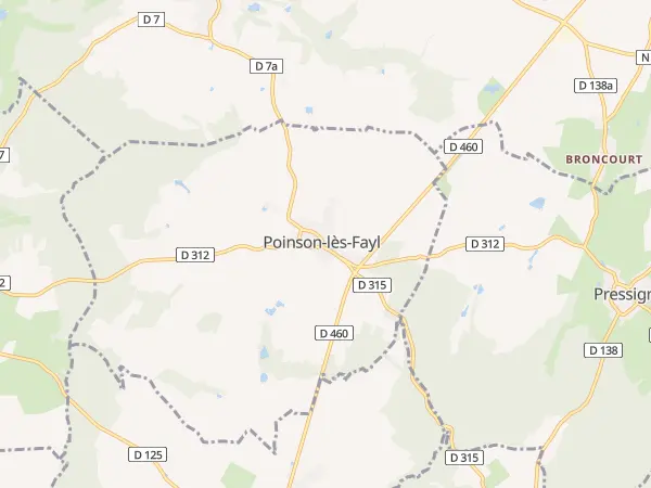Plan de Poinson-lès-Fayl