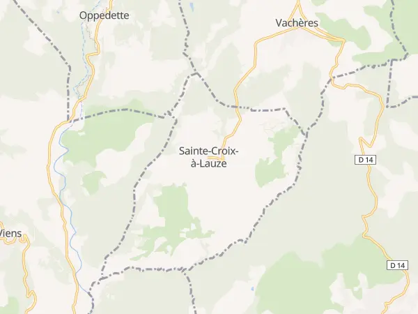 Plan de Sainte-Croix-à-Lauze