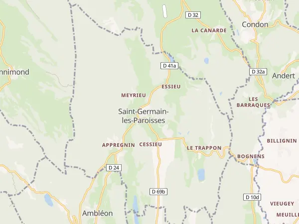 Plan de Saint-Germain-les-Paroisses