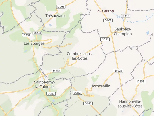 Plan de Combres-sous-les-Côtes