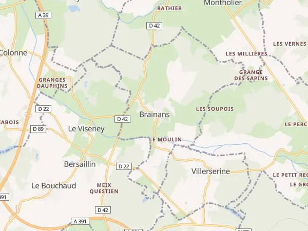 Plan de Brainans