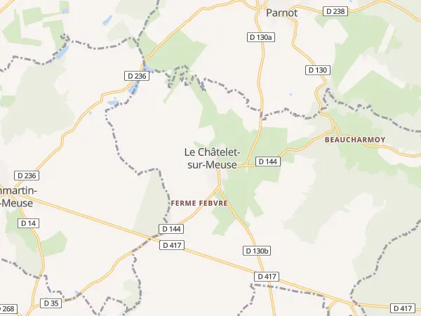 Plan du Châtelet-sur-Meuse