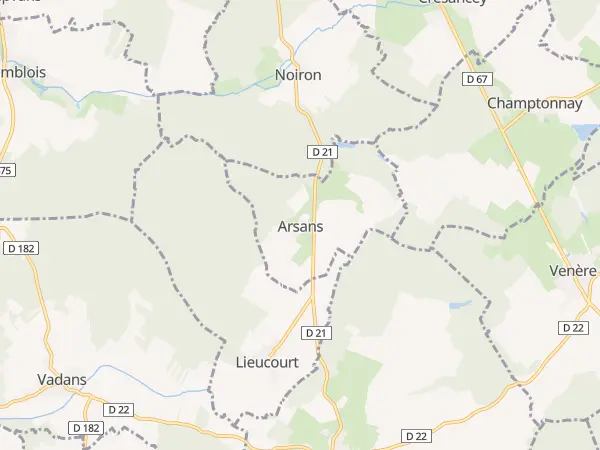 Plan de Arsans