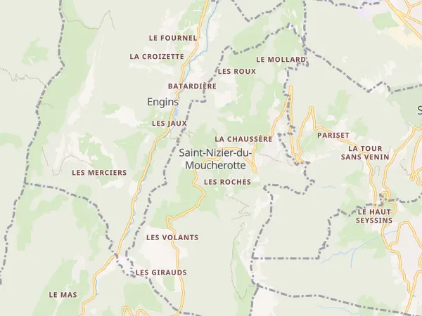 Plan de Saint-Nizier-du-Moucherotte