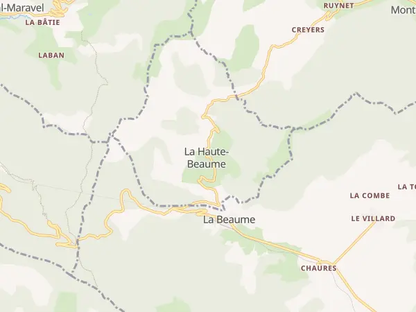 Plan de La Haute-Beaume