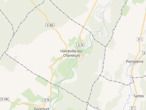 Plan de Harréville-les-Chanteurs