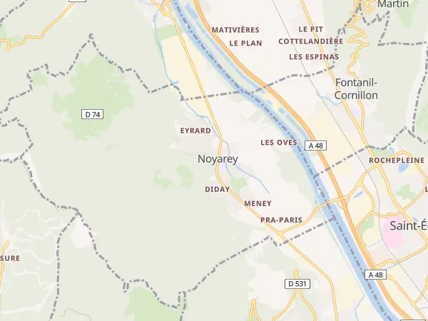 Plan de Noyarey