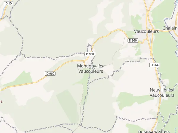 Plan de Montigny-lès-Vaucouleurs