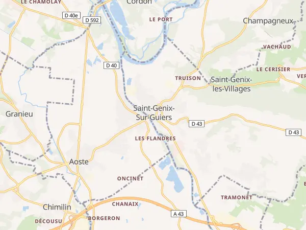 Plan de Saint-Genix-les-Villages