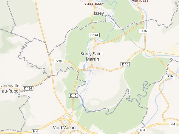 Plan de Sorcy-Saint-Martin