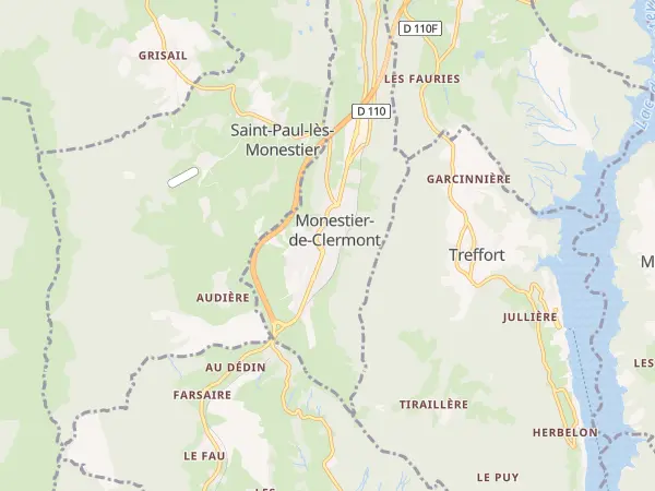 Plan de Monestier-de-Clermont