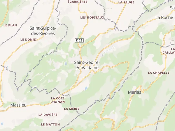 Plan de Saint-Geoire-en-Valdaine