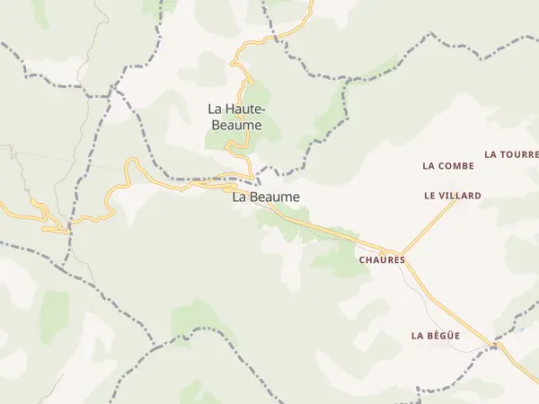 Plan de La Beaume