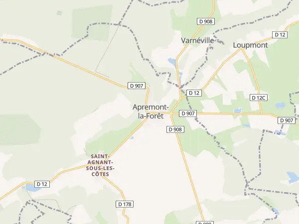 Plan de Apremont-la-Forêt