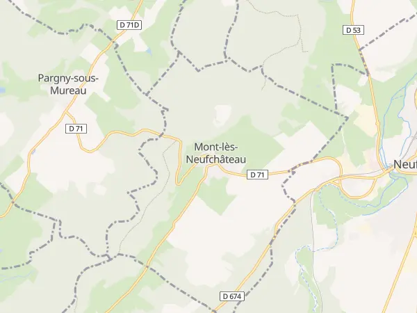 Plan de Mont-lès-Neufchâteau