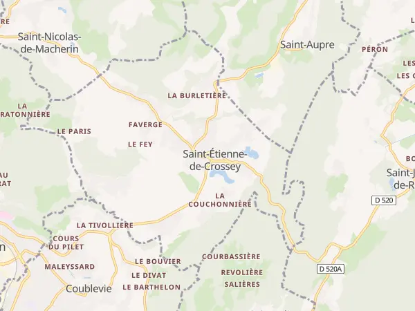 Plan de Saint-Étienne-de-Crossey