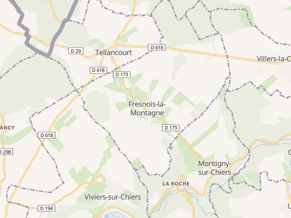 Plan de Fresnois-la-Montagne