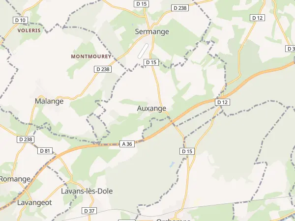 Plan de Auxange