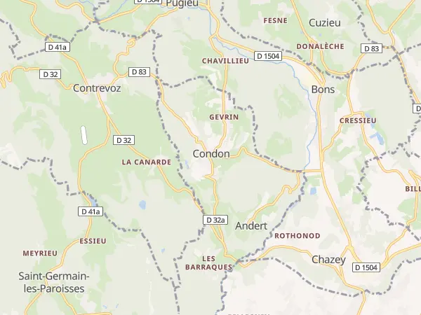 Plan de Andert-et-Condon