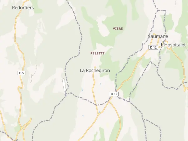 Plan de La Rochegiron