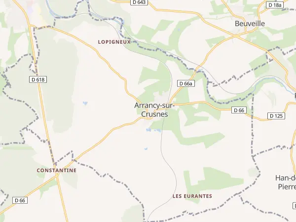 Plan de Arrancy-sur-Crusnes