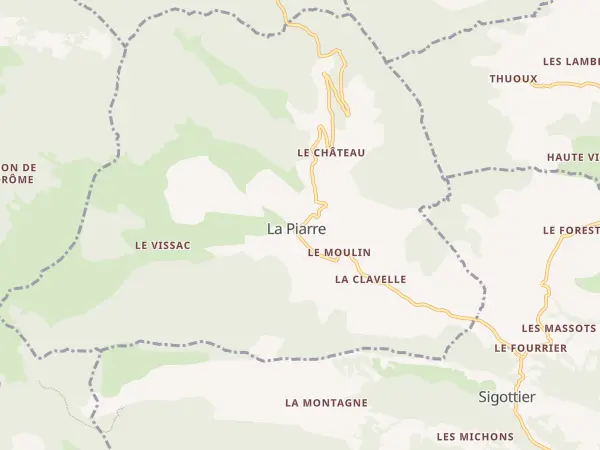 Plan de La Piarre
