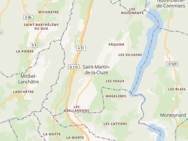 Plan de Saint-Martin-de-la-Cluze