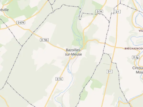 Plan de Bazoilles-sur-Meuse