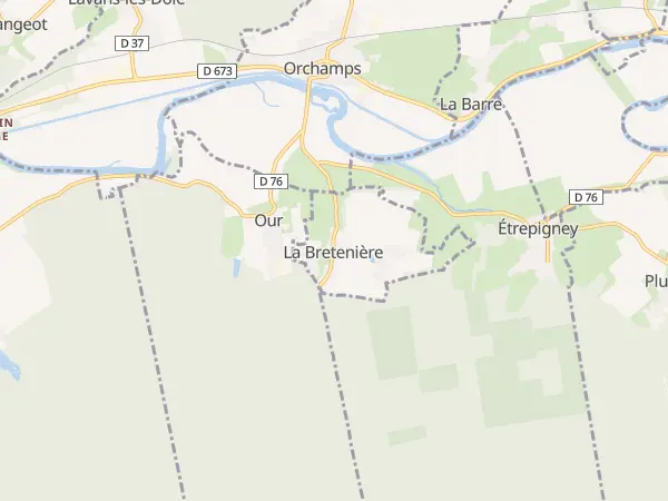 Plan de La Bretenière