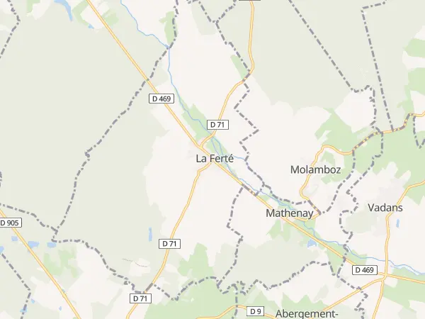 Plan de La Ferté