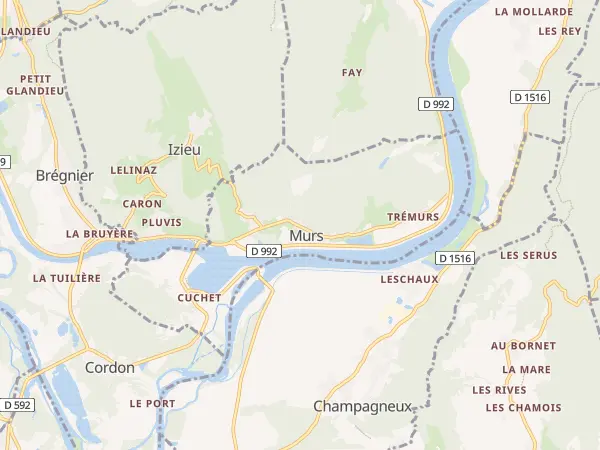 Plan de Murs-et-Gélignieux