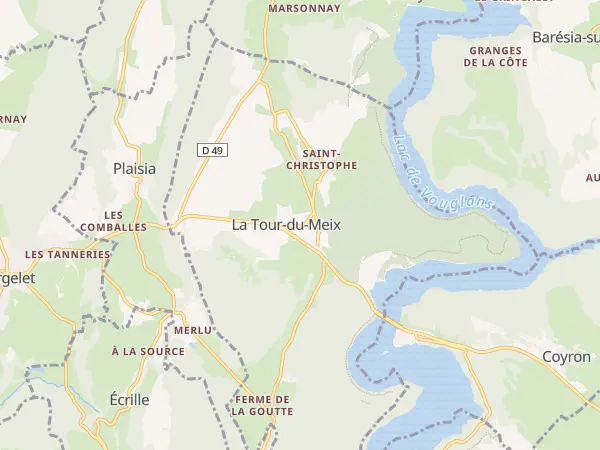 Plan de La Tour-du-Meix