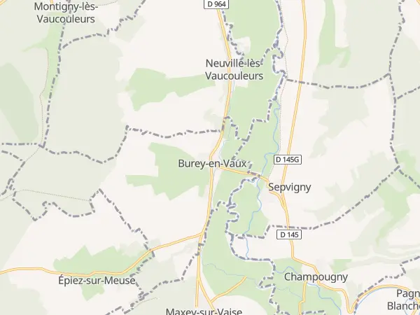Plan de Burey-en-Vaux