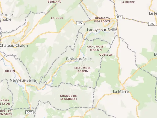 Plan de Blois-sur-Seille