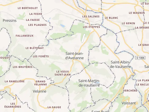Plan de Saint-Jean-d’Avelanne