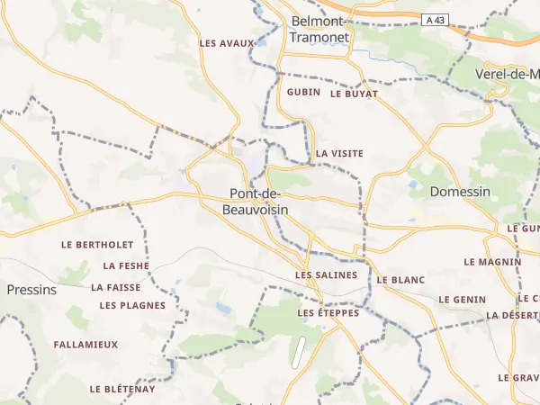 Plan du Pont-de-Beauvoisin
