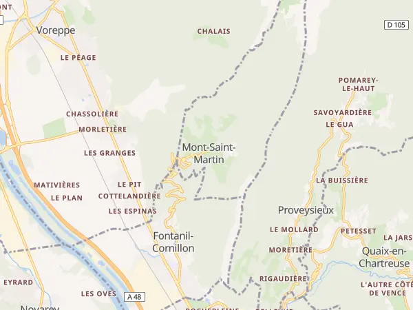Plan de Mont-Saint-Martin