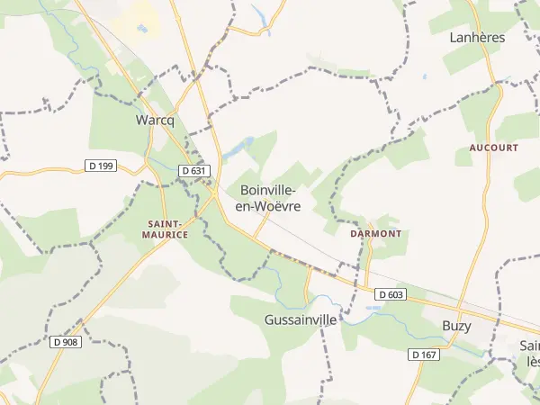 Plan de Boinville-en-Woëvre
