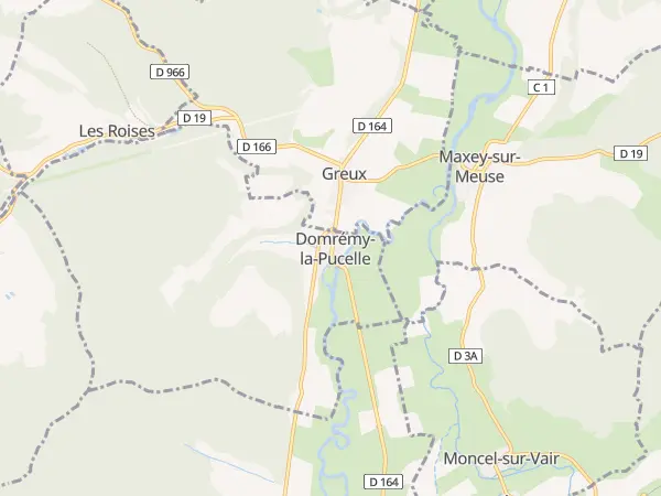 Plan de Domrémy-la-Pucelle