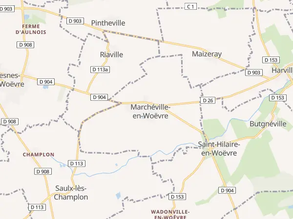 Plan de Marchéville-en-Woëvre
