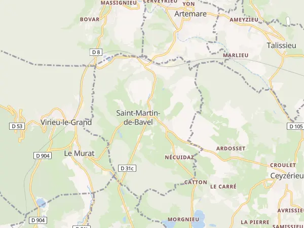 Plan de Saint-Martin-de-Bavel