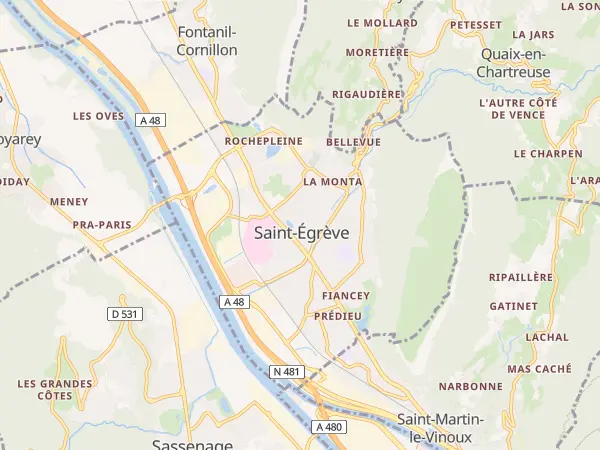 Plan de Saint-Égrève