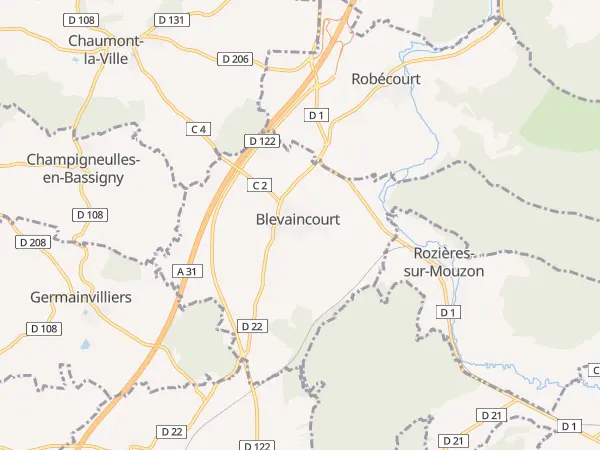 Plan de Blevaincourt