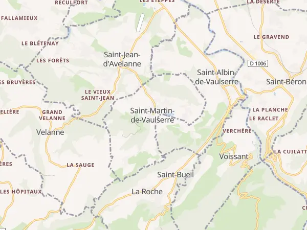 Plan de Saint-Martin-de-Vaulserre