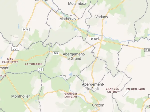 Plan de Abergement-le-Grand