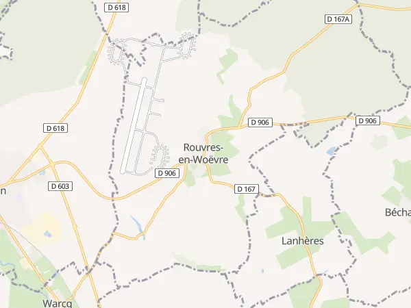 Plan de Rouvres-en-Woëvre