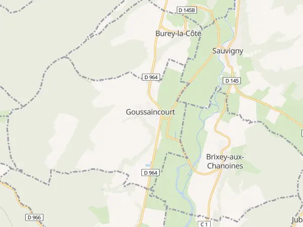 Plan de Goussaincourt