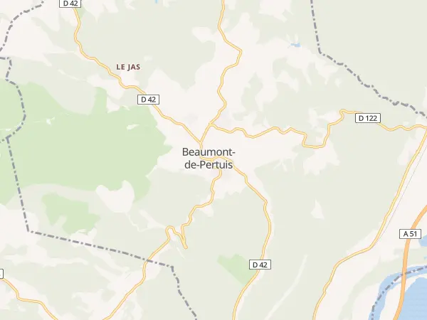 Plan de Beaumont-de-Pertuis