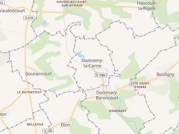 Plan de Domremy-la-Canne