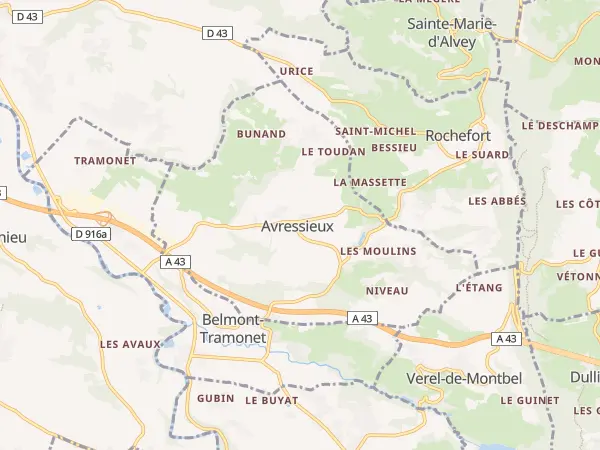 Plan de Avressieux